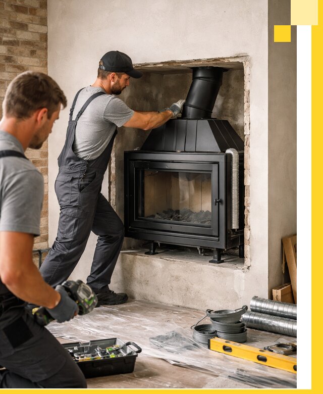 Установка каминных топок в Кисловодске: монтаж, подключение
