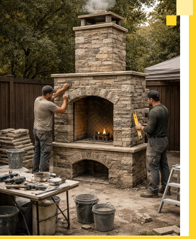 Проектирование и установка уличных каминов в Кисловодске