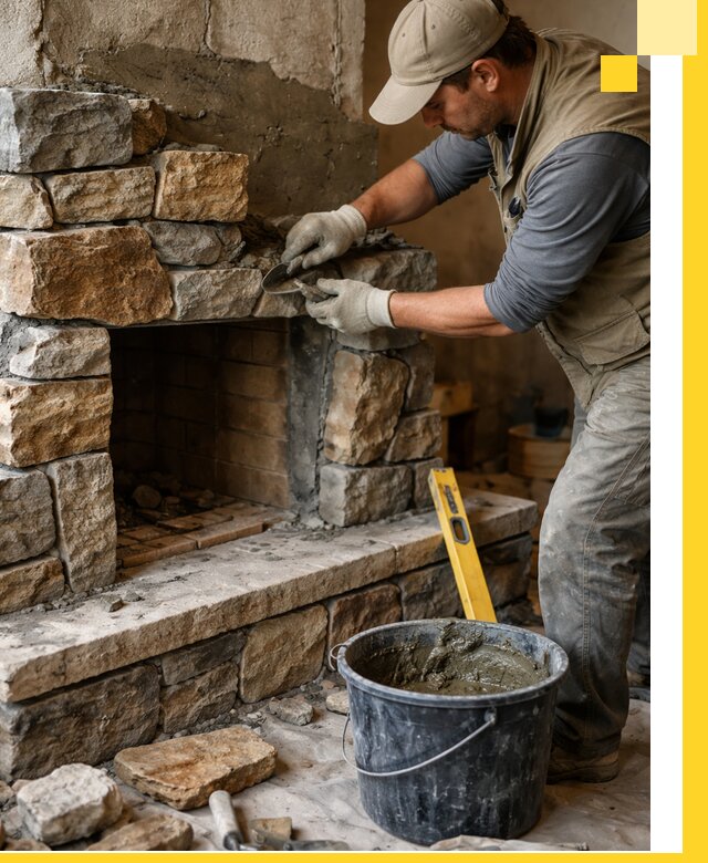 Изготовление и установка каменных каминов под ключ в Кисловодске