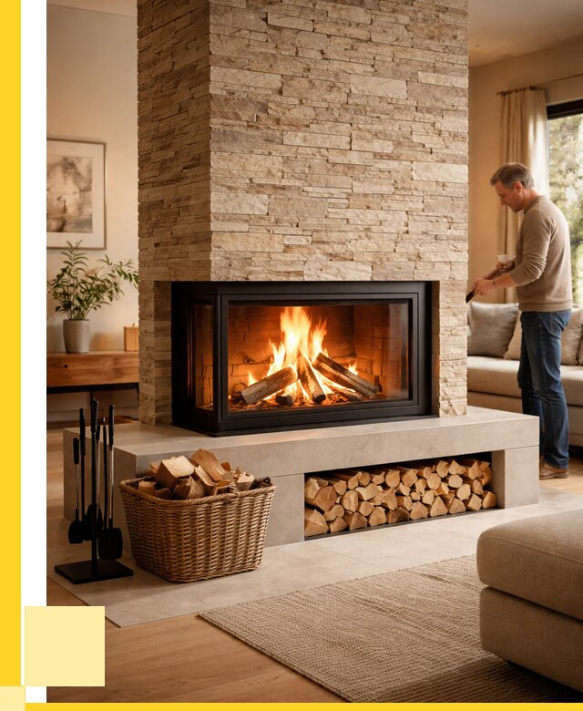 Дровяной камин под ключ в Кисловодске от 213880 р. | ЭриданКсл