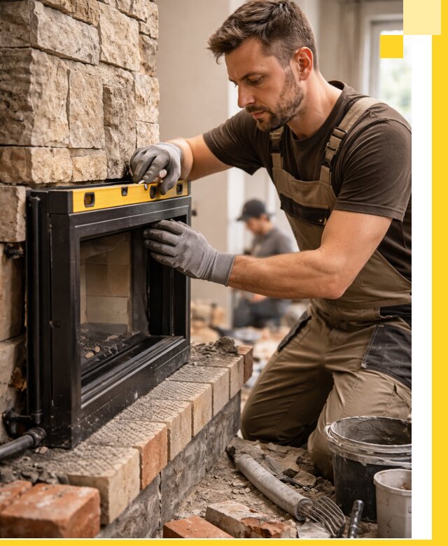 Дровяные камины под ключ в Кисловодске: монтаж, обустройство