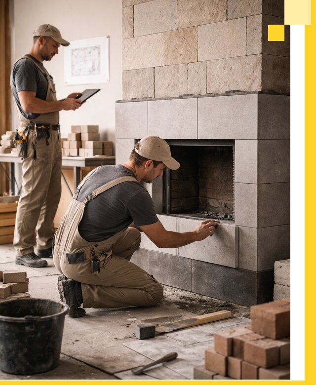 Индивидуальные проекты каминов и каминных систем в Кисловодске