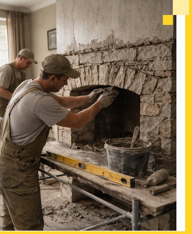 Изготовление каминов под ключ в Кисловодске, монтаж и отделка