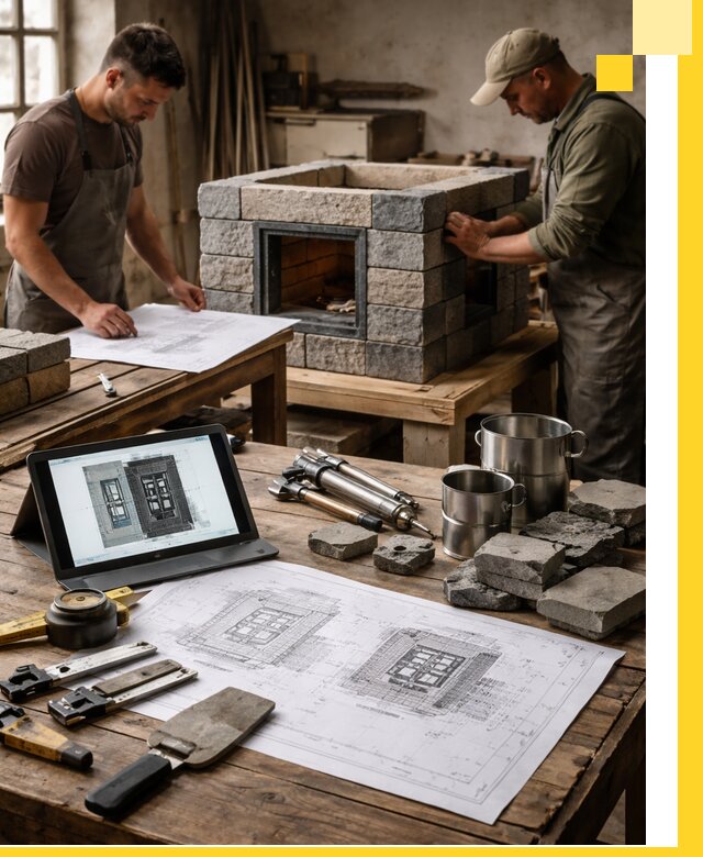 Разработка проектов печей с согласованием и монтажом в Кисловодске