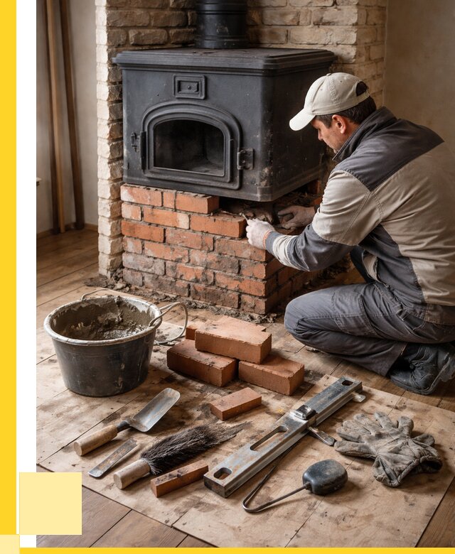 Ремонт печей в Кисловодске от 12833 р., услуги печника ЭриданКсл