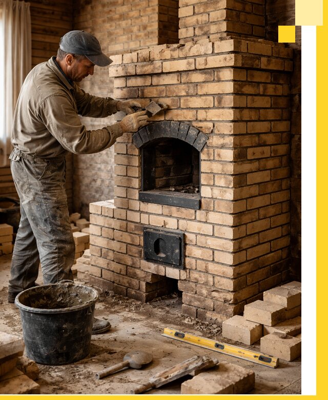 Кирпичные печи под ключ в Кисловодске: проектирование и кладка