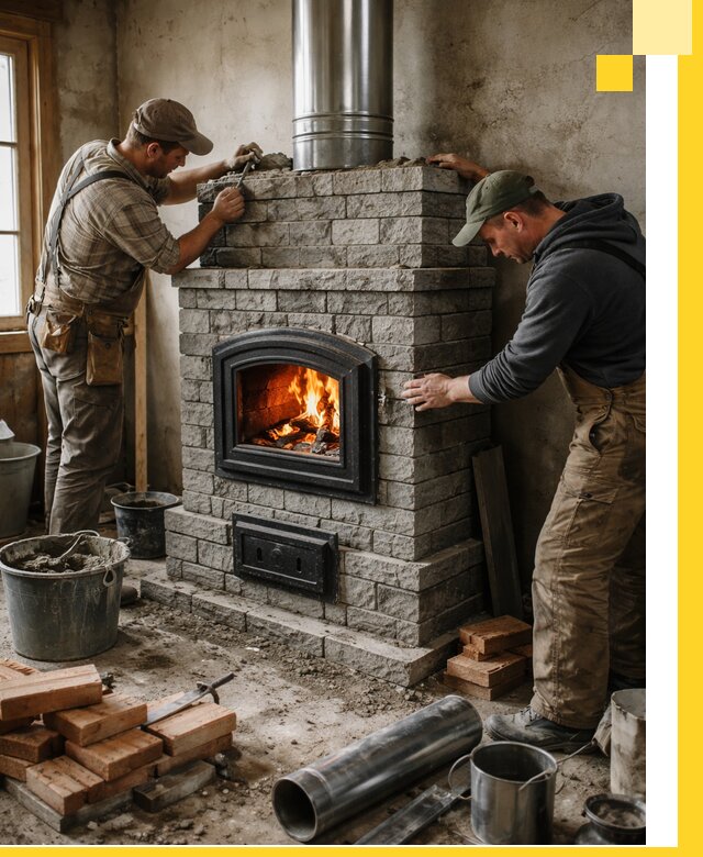 Производство, поставка и монтаж дровяных печей в Кисловодске