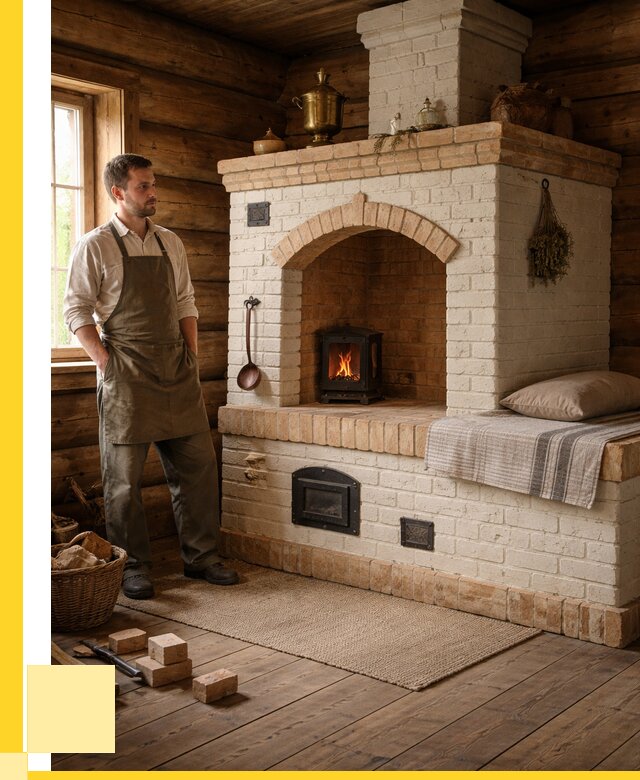 Русские печи с лежанкой под ключ в Кисловодске от 160410 р. ЭриданКсл