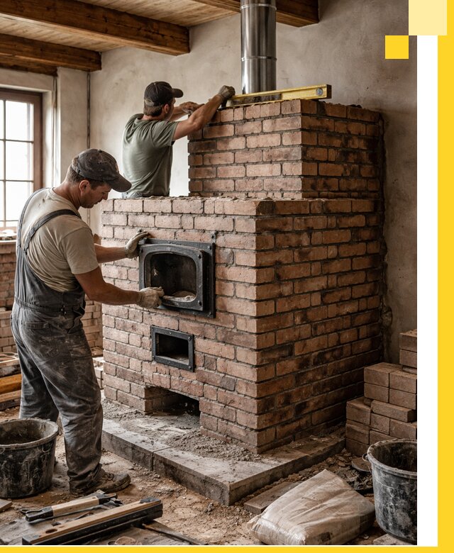 Печи для загородного дома под ключ в Кисловодске — монтаж и сервис