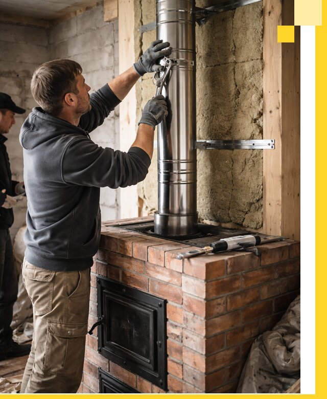 Изготовление и монтаж печей и дымоходов под ключ в Кисловодске