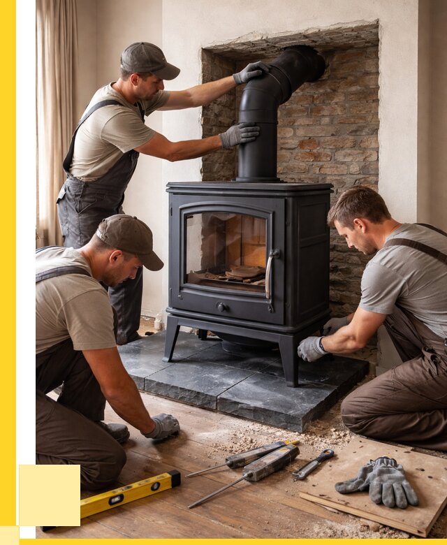 Монтаж печи камина в частном доме в Кисловодске от 26735 р. | ЭриданКсл