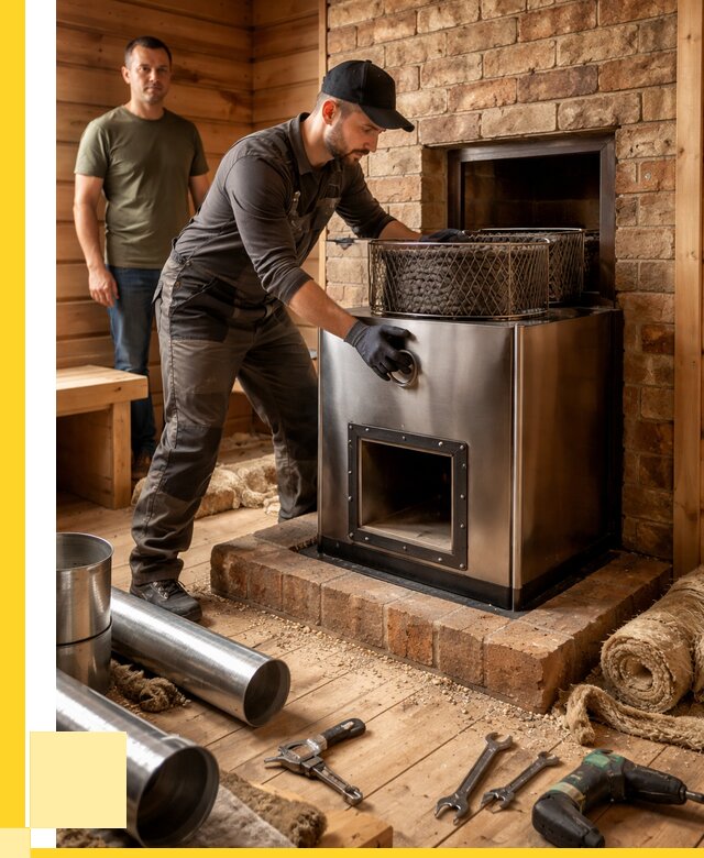 Монтаж банных печей под ключ в Кисловодске от 19249 р., ЭриданКсл