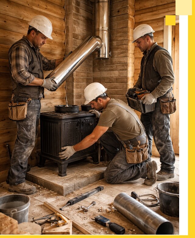 Профессиональный монтаж банных печей и дымоходов в Кисловодске