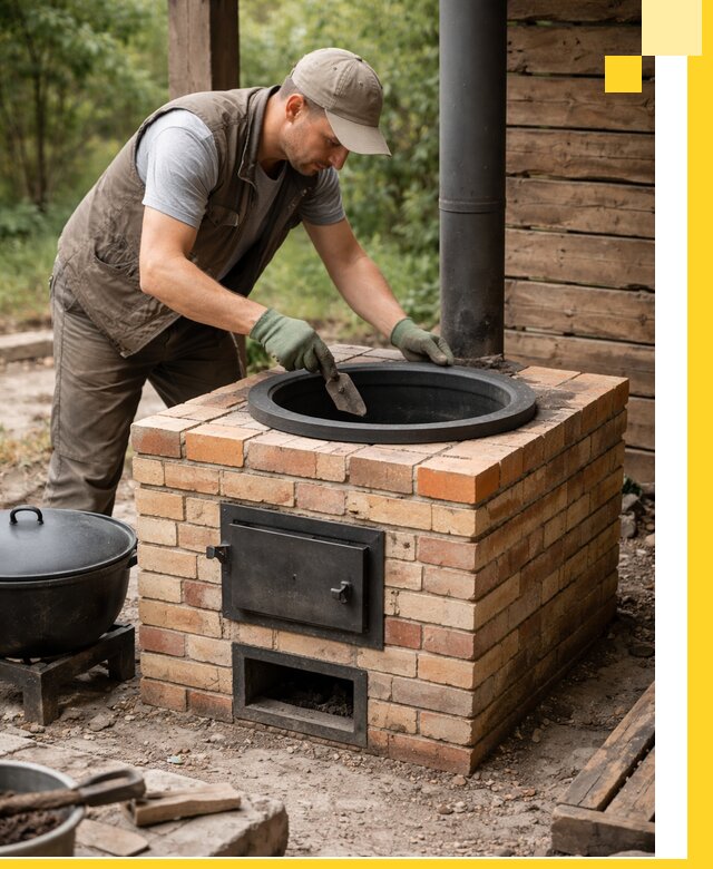 Изготовление и установка печей для казана в Кисловодске под ключ