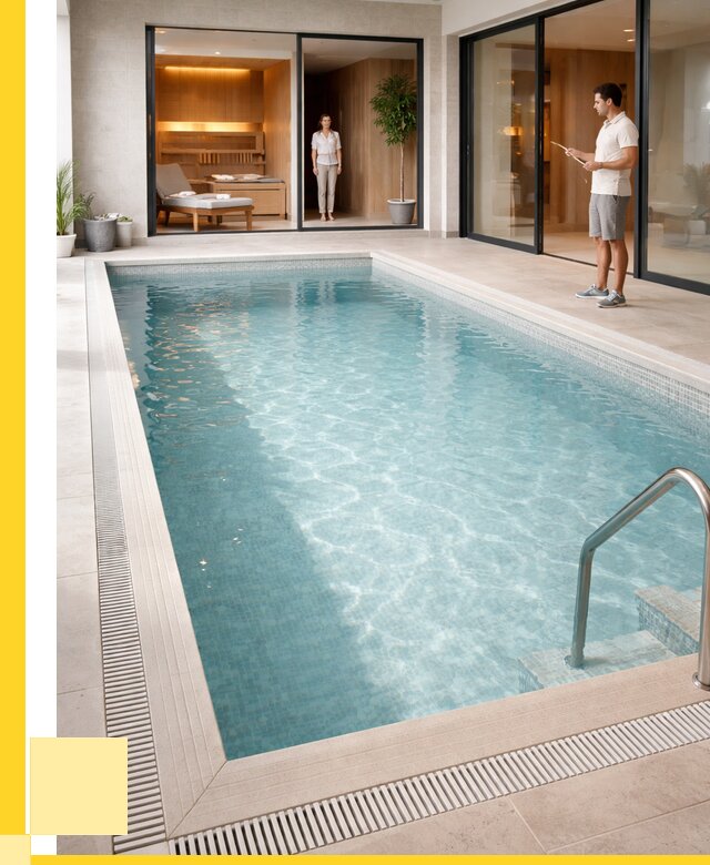 Отделка бассейна пленкой ПВХ в Кисловодске от 3743 р. - ЭриданКсл