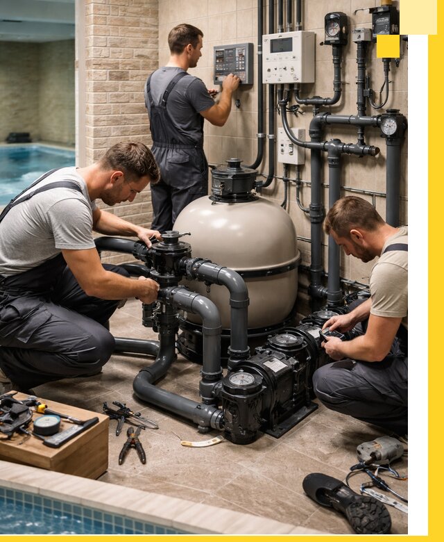 Комплексное оборудование для бассейнов под ключ в Кисловодске