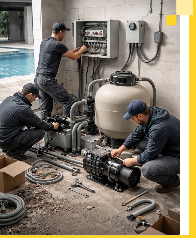 Профессиональный монтаж оборудования для бассейнов в Кисловодске