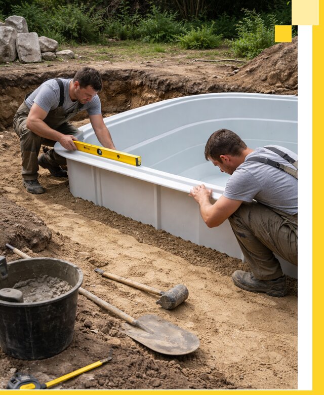 Производство и установка пластиковых бассейнов в Кисловодске под ключ