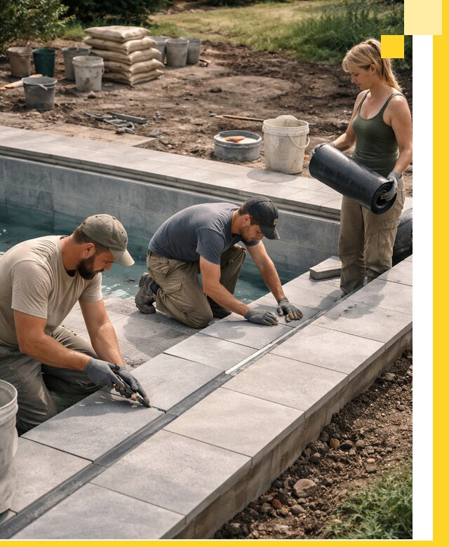 Строительство и монтаж уличных бассейнов под ключ в Кисловодске