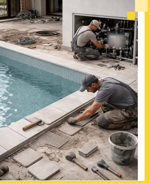 Строительство и монтаж бассейнов в коттедже в Кисловодске