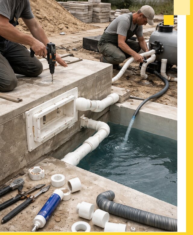 Строительство скиммерных бассейнов под ключ в Кисловодске