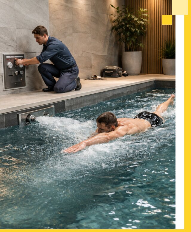 Проектирование и монтаж бассейнов с противотоком в Кисловодске