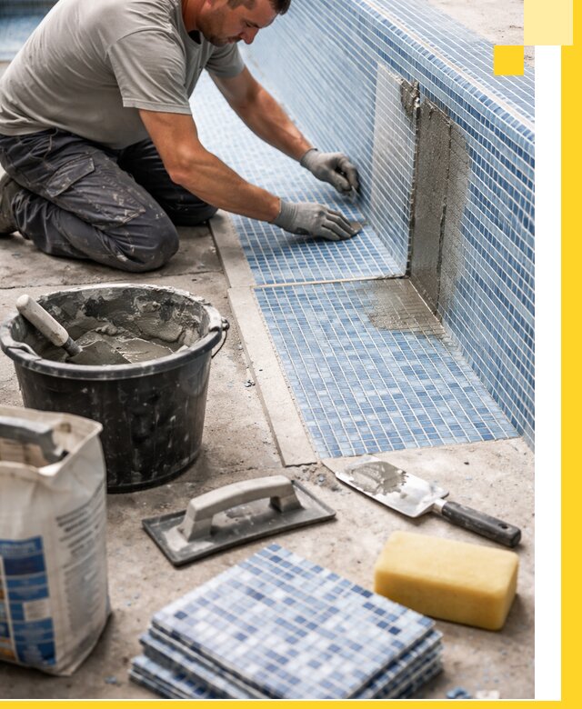 Укладка и ремонт мозаики для бассейнов под ключ в Кисловодске