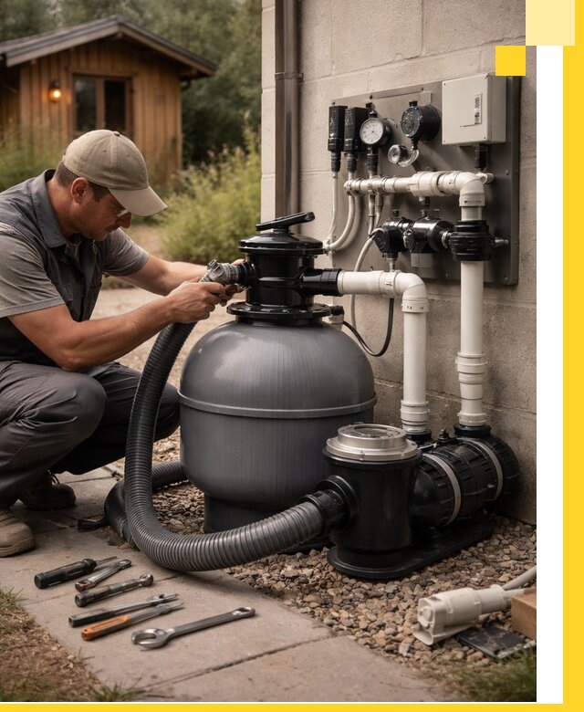 Продажа и монтаж фильтров и насосов для бассейнов в Кисловодске