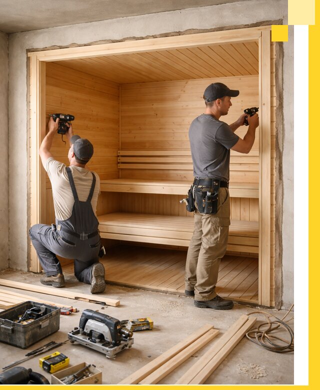 Монтаж саун под ключ в Кисловодске — проектирование и установка