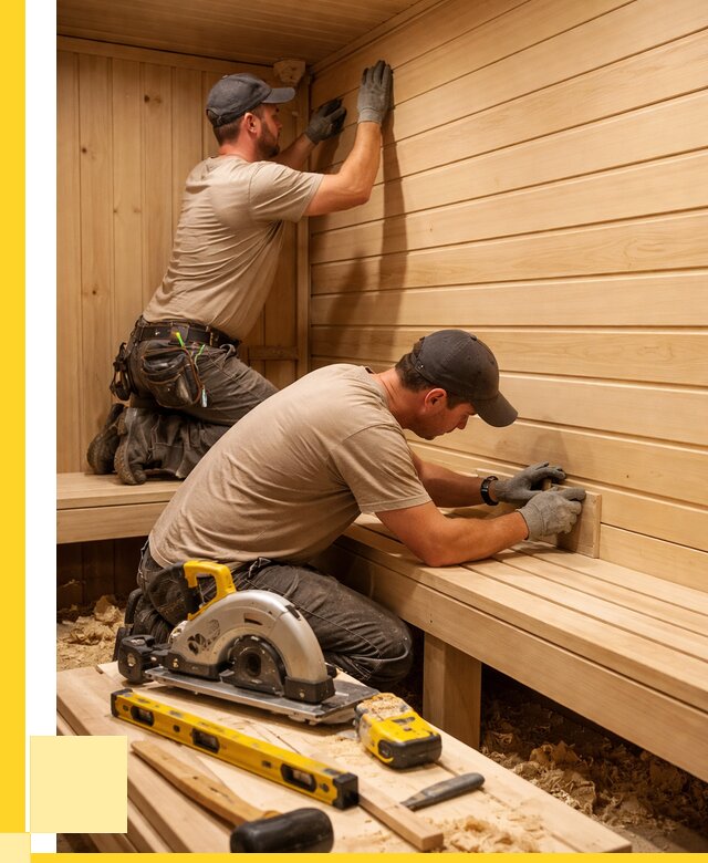 Обшивка саун вагонкой в Кисловодске от 2674 р. | ЭриданКсл