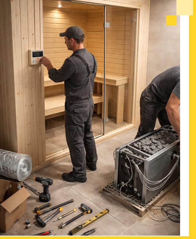 Поставка, установка и монтаж электрических саун в Кисловодске