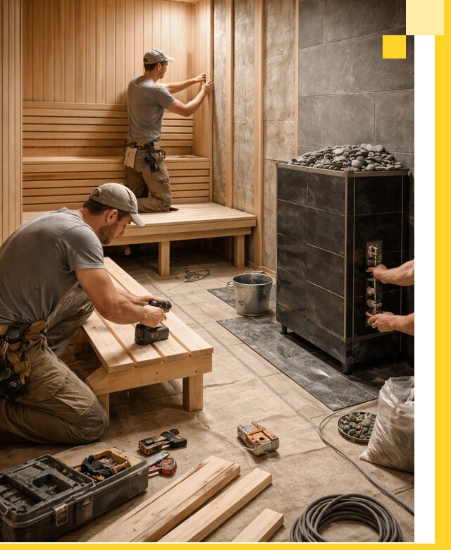 Дизайн и строительство интерьерных саун под ключ в Кисловодске