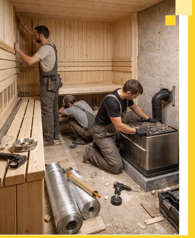 Индивидуальные сауны на заказ в Кисловодске под ключ, проект и монтаж