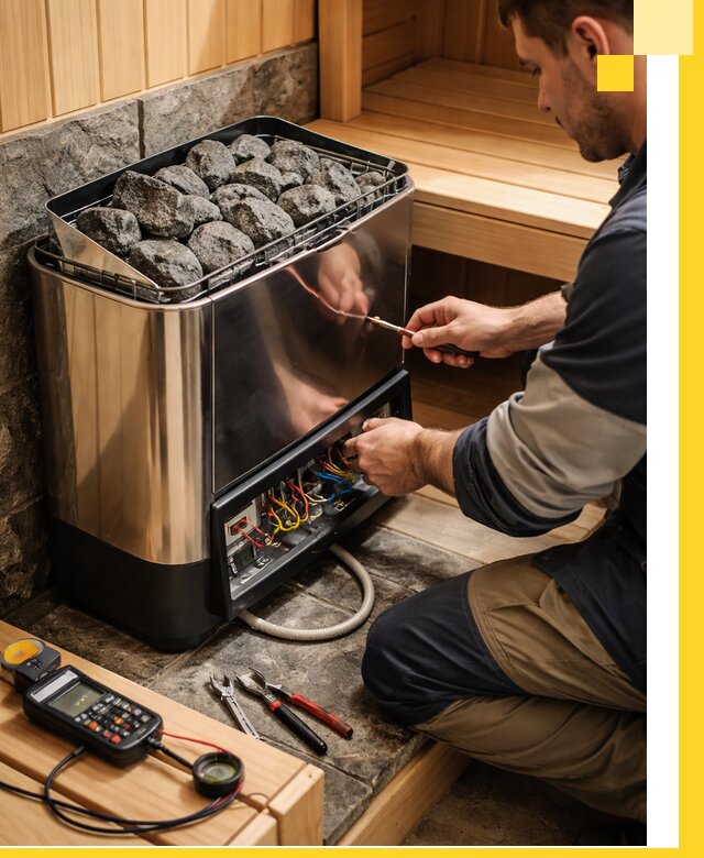 Продажа и установка электрокаменок для саун в Кисловодске