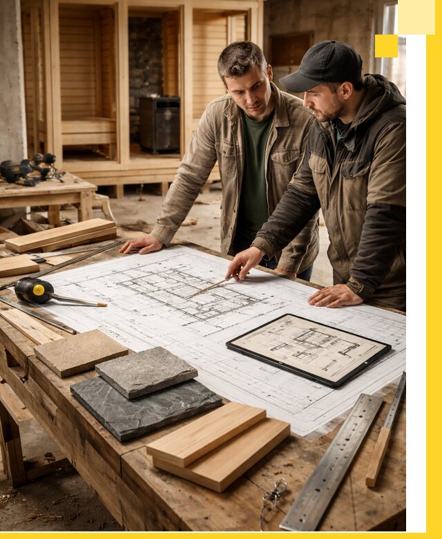 Проекты бань под ключ и планы строительства в Кисловодске