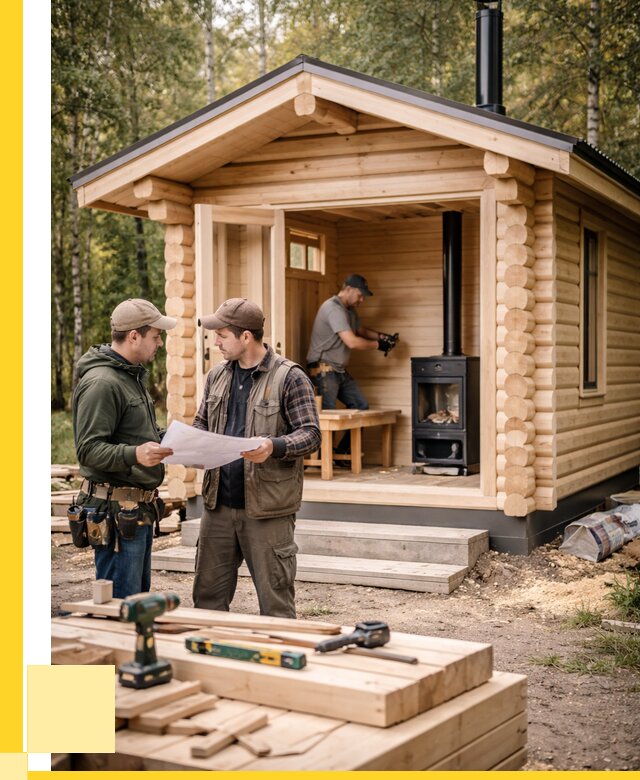 Монтаж бань под ключ в Кисловодске — от 213880 р. | ЭриданКсл