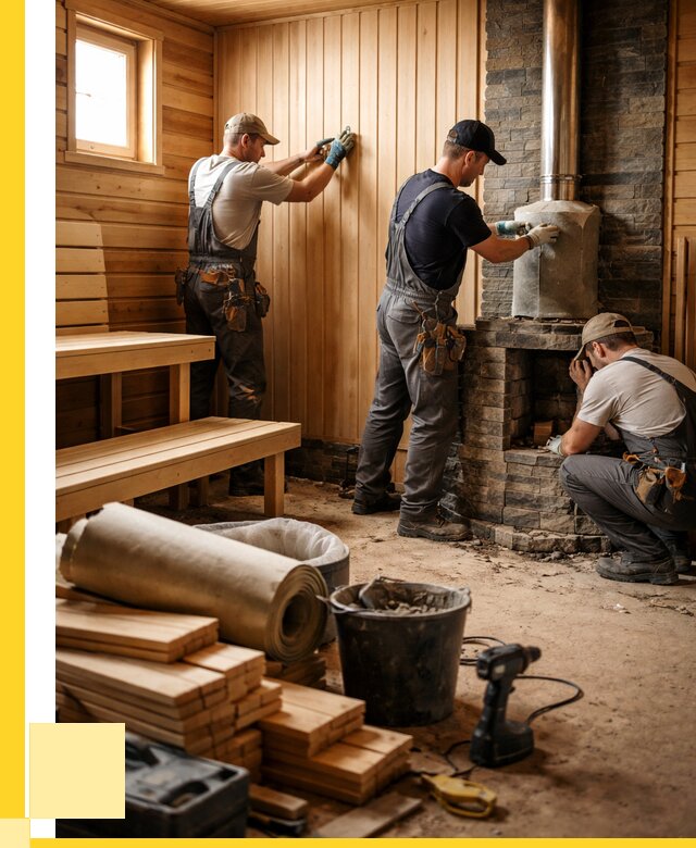 Ремонт бань под ключ в Кисловодске от 48123 р. | ЭриданКсл