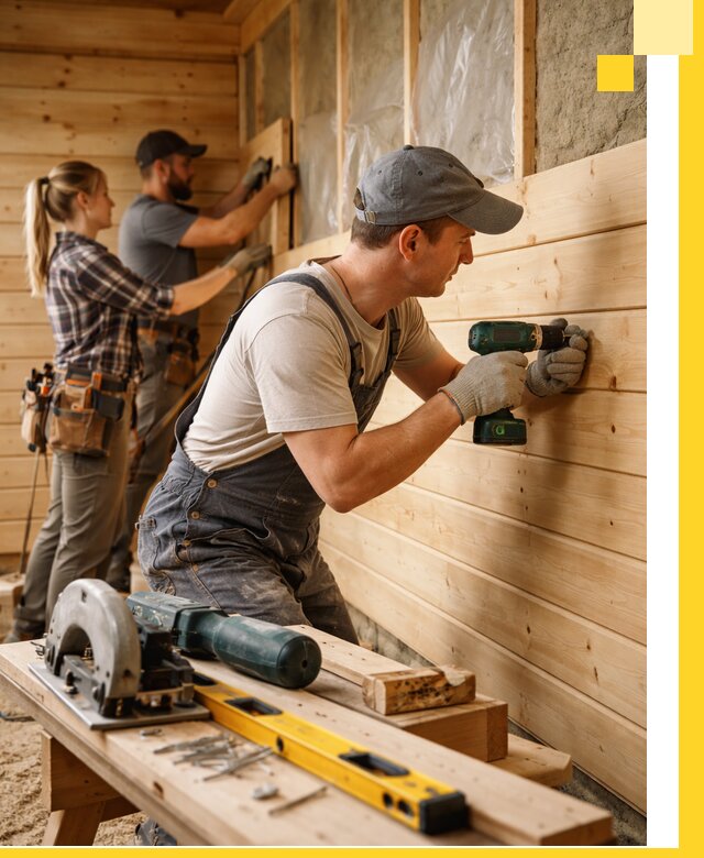 Обшивка бань под ключ в Кисловодске: отделка стен и потолков