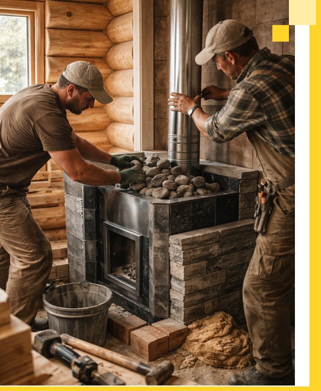 Строительство и отделка русских бань под ключ в Кисловодске