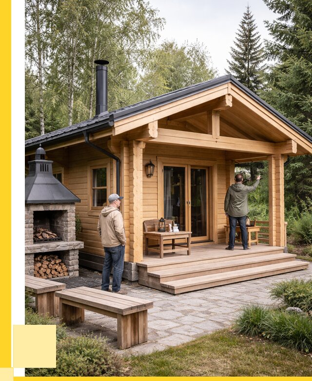 Деревянные бани под ключ в Кисловодске от 481230 р. | ЭриданКсл