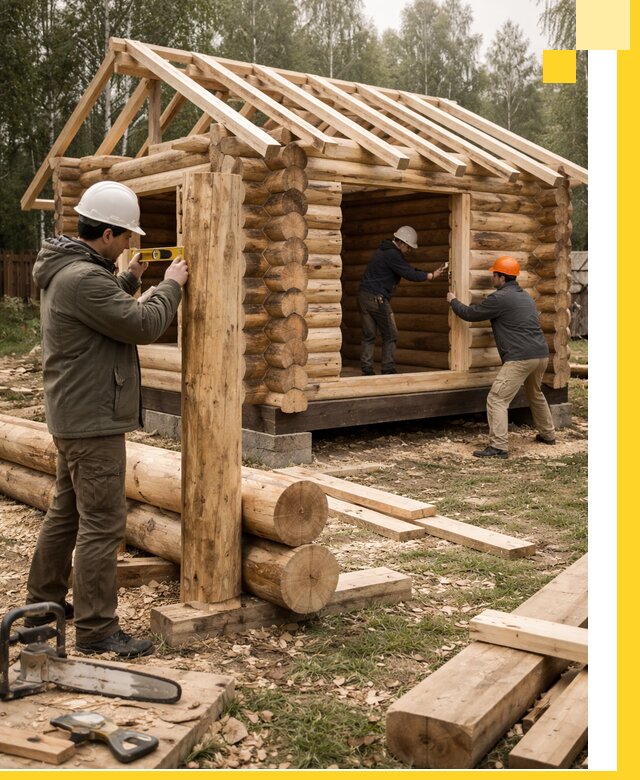 Строительство бань для дачи под ключ в Кисловодске с доставкой и монтажом