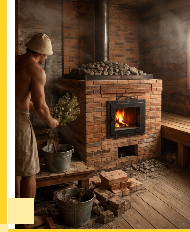 Кирпичные банные печи в Кисловодске от 96246 р. | ЭриданКсл
