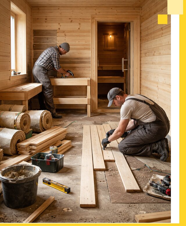 Индивидуальный проект бани с комнатой отдыха под ключ в Кисловодске