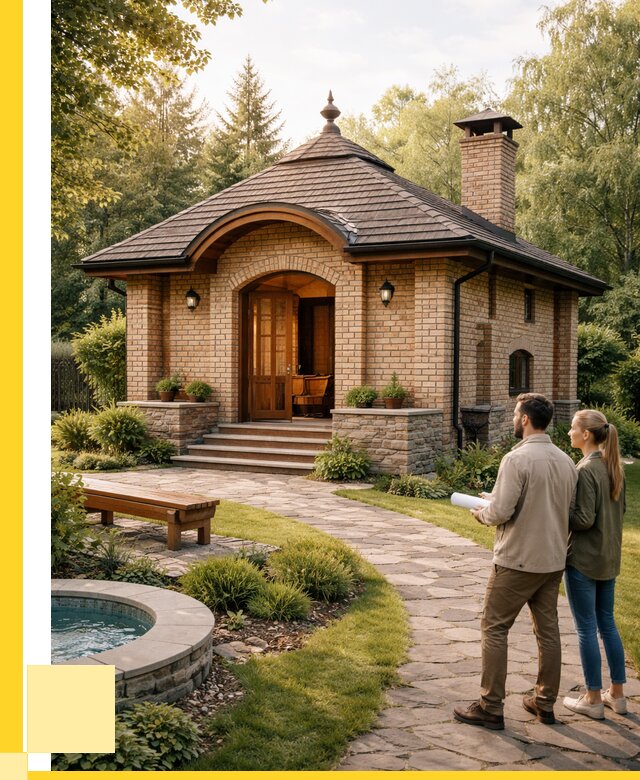 Проект кирпичной бани в Кисловодске от 32082 р. | ЭриданКсл