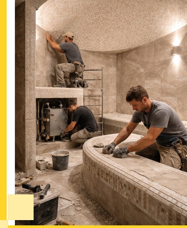 Монтаж хамамов под ключ в Кисловодске от 267350 р. ЭриданКсл