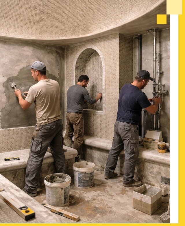 Профессиональный монтаж хамамов под ключ в Кисловодске с гарантией