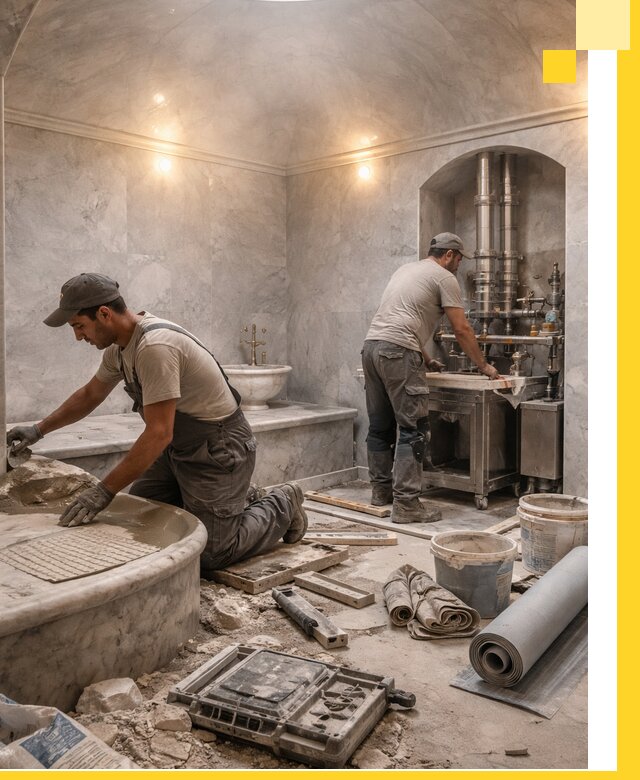 Строительство турецких бань хаммам под ключ в Кисловодске