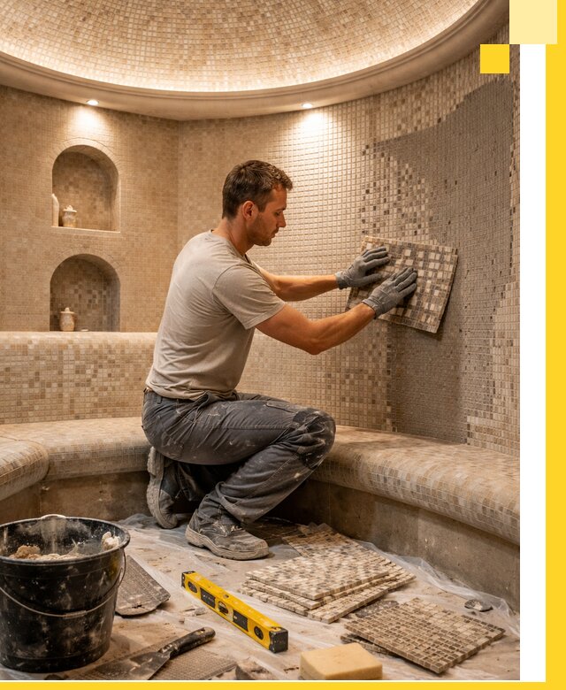 Устройство и монтаж домашнего хамама под ключ в Кисловодске