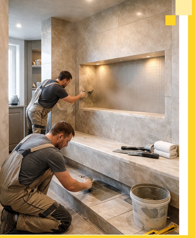 Профессиональное строительство хамама в квартире в Кисловодске