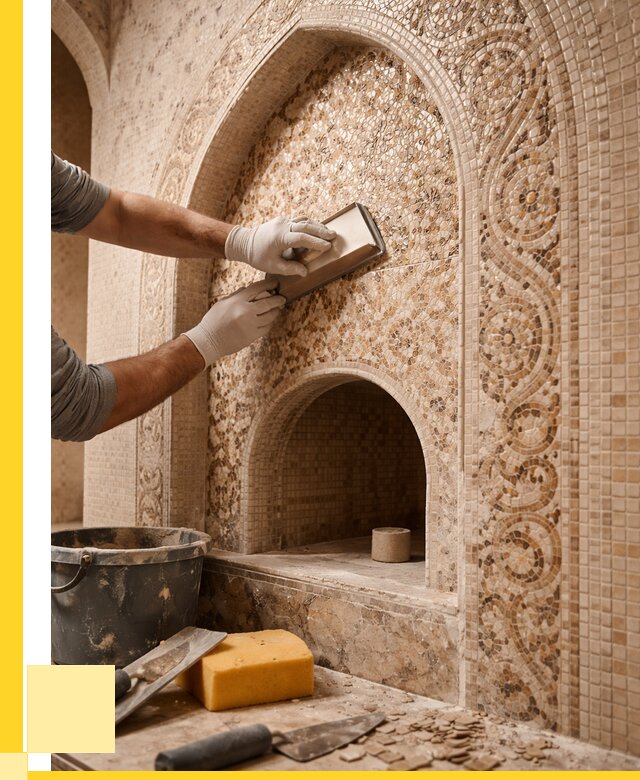 Мозаика для хамама в Кисловодске под ключ от 5347 р. | ЭриданКсл